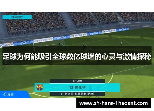 足球为何能吸引全球数亿球迷的心灵与激情探秘